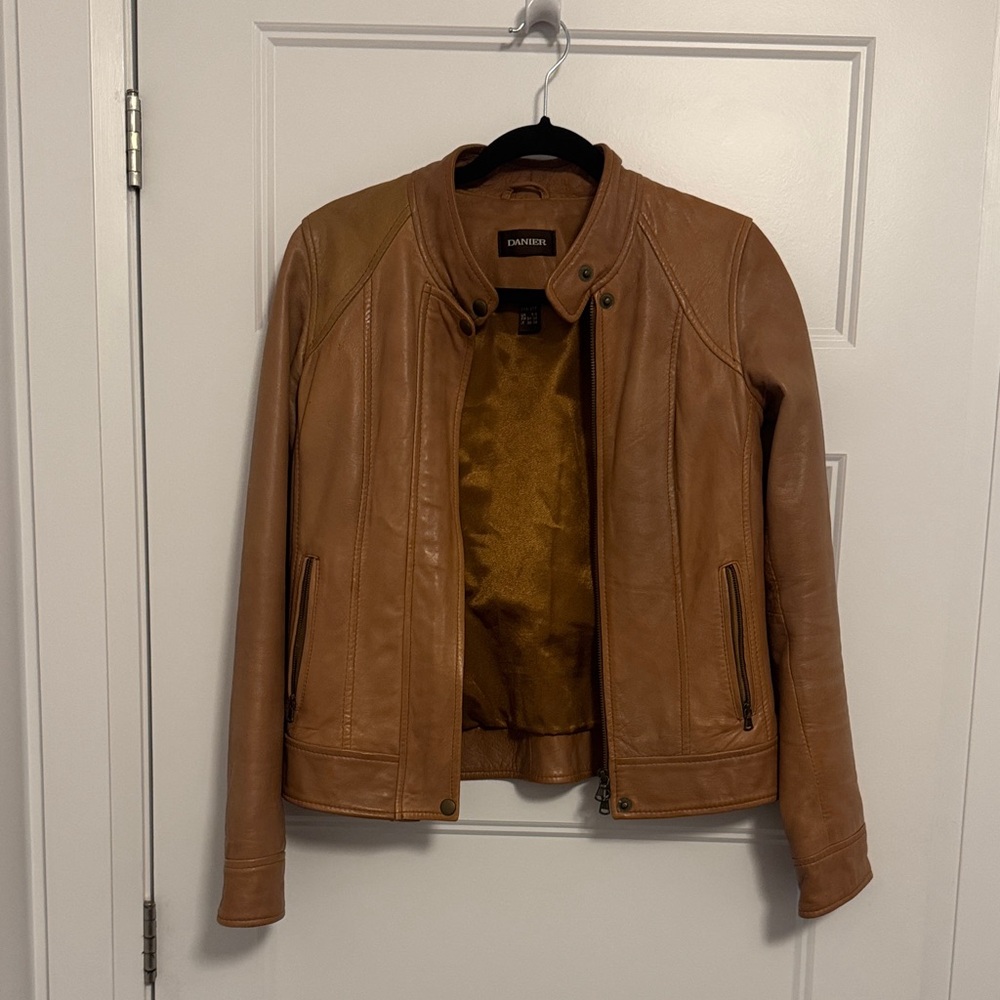 Danier Tan Leather Jacket